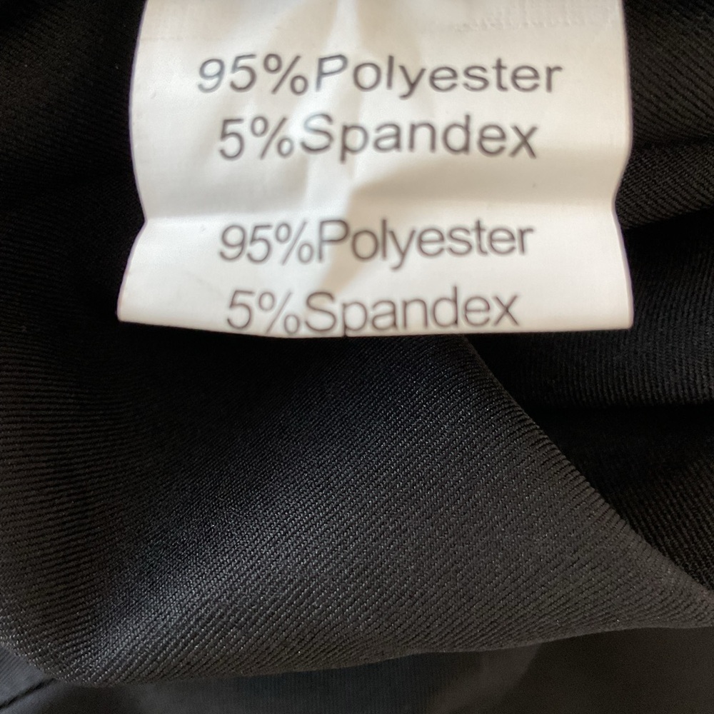 Grace Karin Black pants with tie belt and tie details on the bottom. - Picture 3 of 3